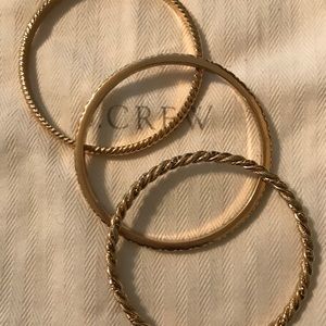 J Crew set of 3 bangles.